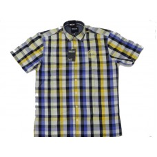 K3304-24 GCM Shirt cheked short sleeve Shirts menswear - borghese.gr