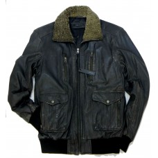 21187 Short leather jacket Leather jackets menswear - borghese.gr