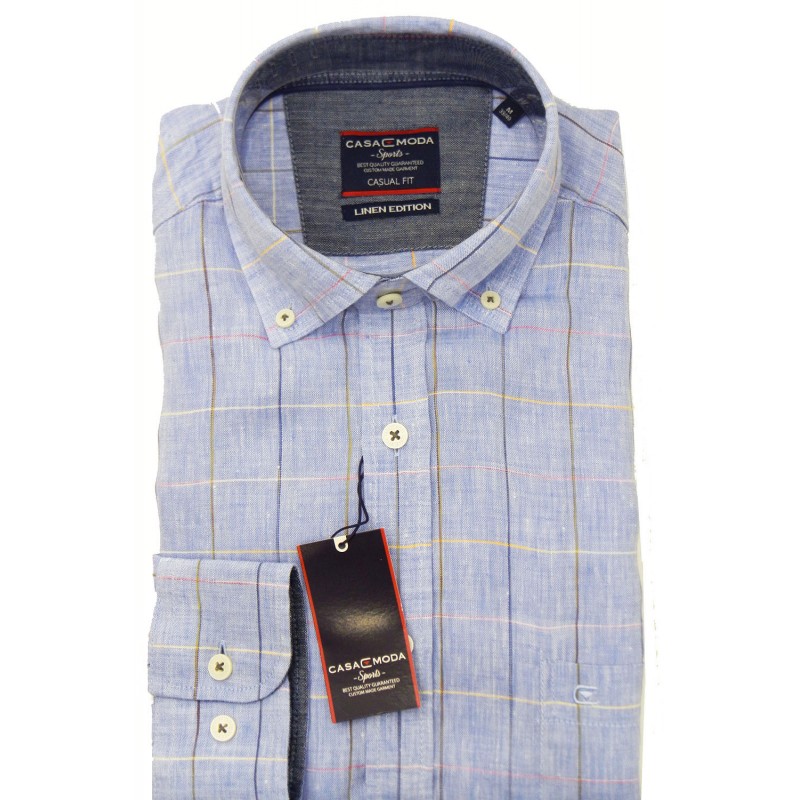 49000-24 CASAMODA Linen B.D. Shirt Shirts menswear - borghese.gr