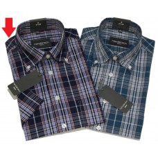 K3543-28 HENDERSON Shirt cheked short sleeve Shirts menswear - borghese.gr