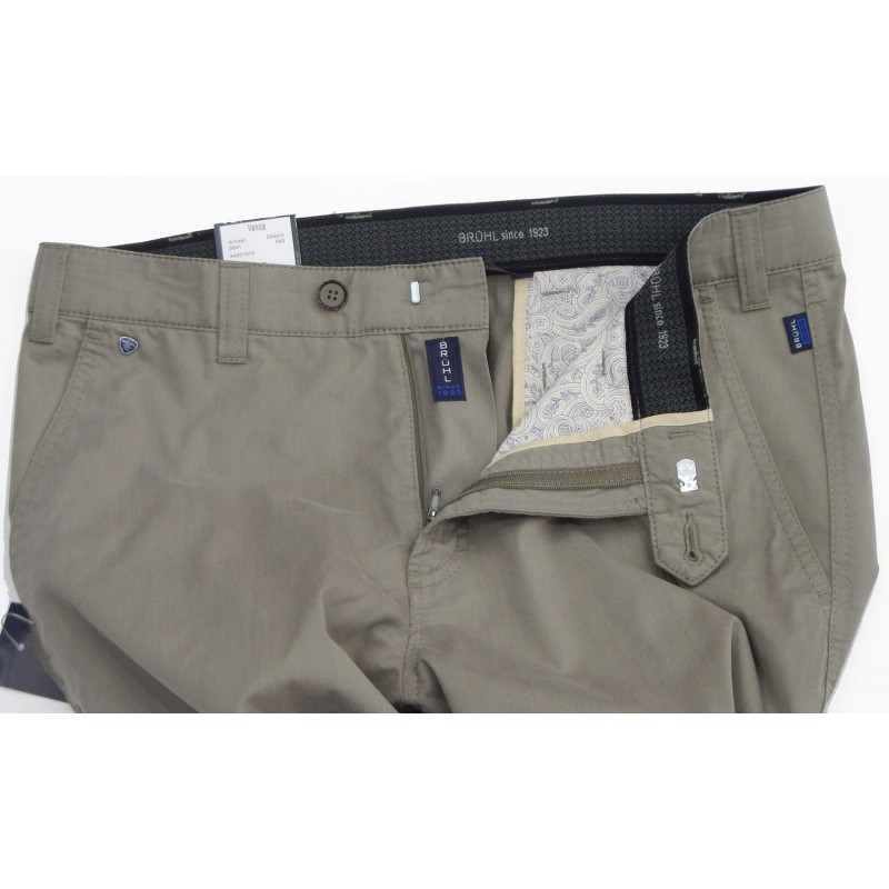 K3641-04 Bruhl COOL MAX Chinos trouser elastic  Chinos trousers menswear - borghese.gr