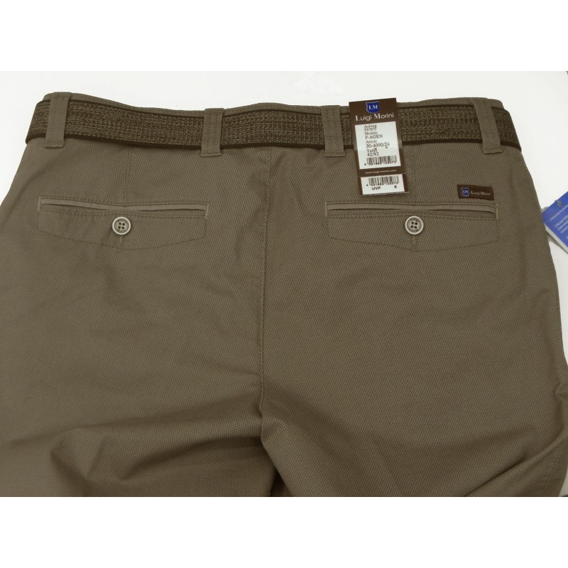 K4090-04 Luigi Morini elastic trouser  Chinos trousers menswear - borghese.gr