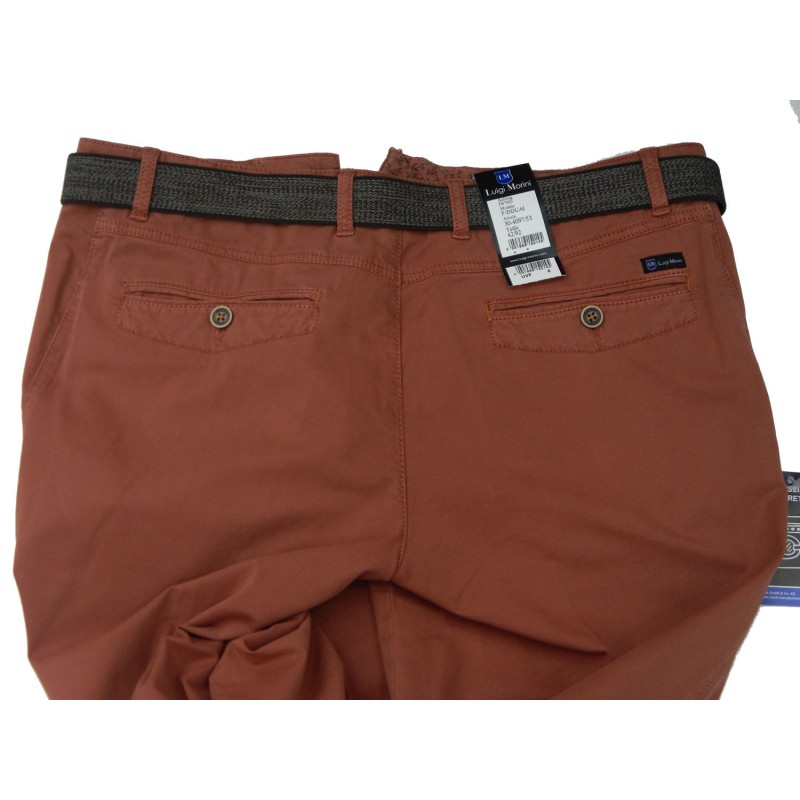 K4097-11 Luigi Morini elastic chinos trouser  Chinos trousers menswear - borghese.gr