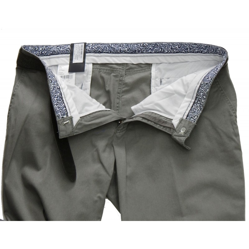 K4146-09 Luigi Morini elastic chinos trouser  Chinos trousers menswear - borghese.gr