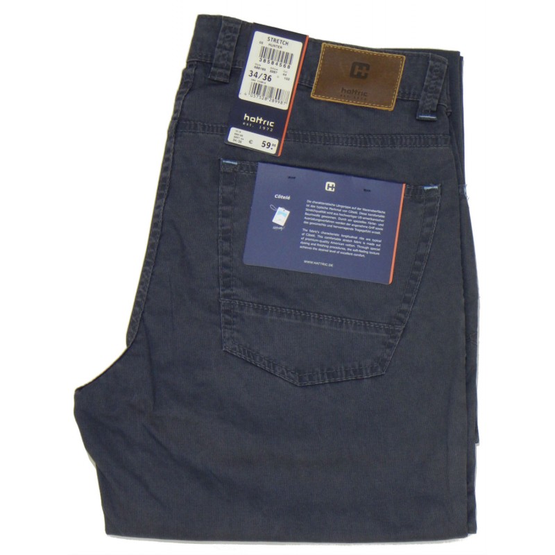 K8195 Hattric 5poket trousers pique 5pockets and jeans menswear - borghese.gr