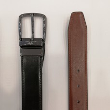 VERSACE Leather belt double face 3,5 cm 