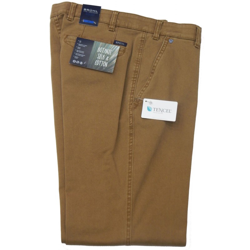 X0110-30 BRUHL trouser TENCEL  Chinos trousers menswear - borghese.gr