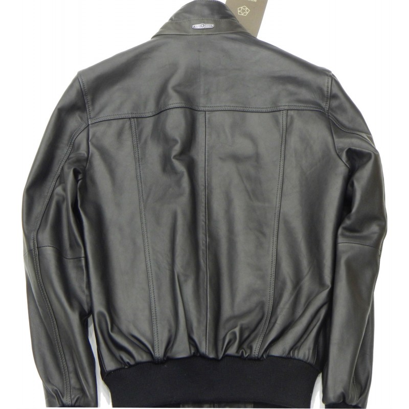 X1086-17 Milestone Short leather jacket Leather jackets menswear - borghese.gr