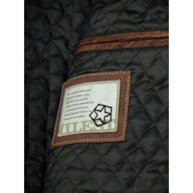 X1109-98 Milestone Short leather jacket Leather jackets menswear - borghese.gr