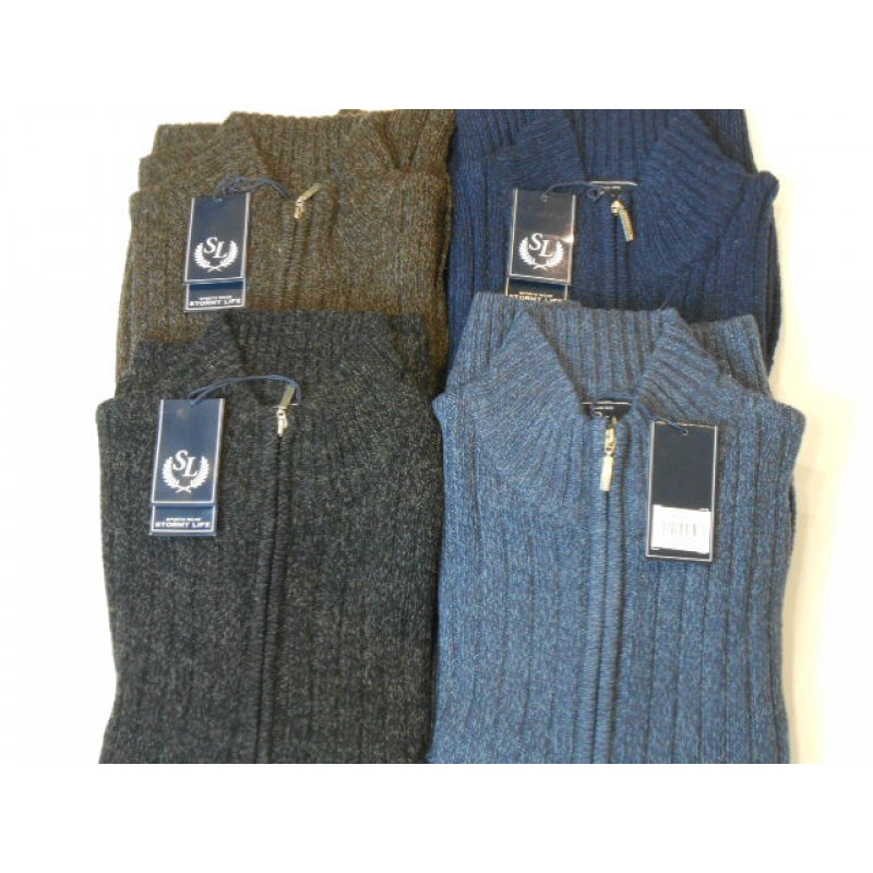 X4151-17 Stormy Life Cardigan with pockets Knitted  menswear - borghese.gr