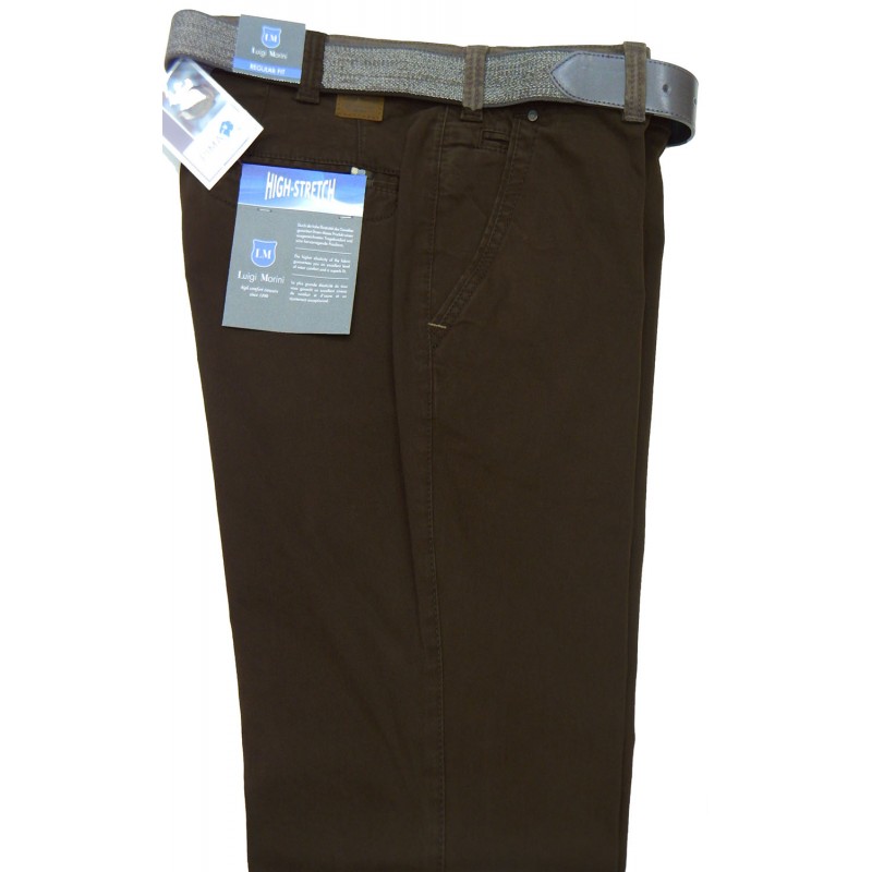 X4155-04 Luigi Morini chinos cotton trouser Chinos trousers menswear - borghese.gr