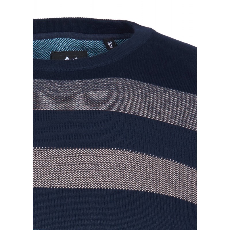 Hajo knitwear round neck with stripes