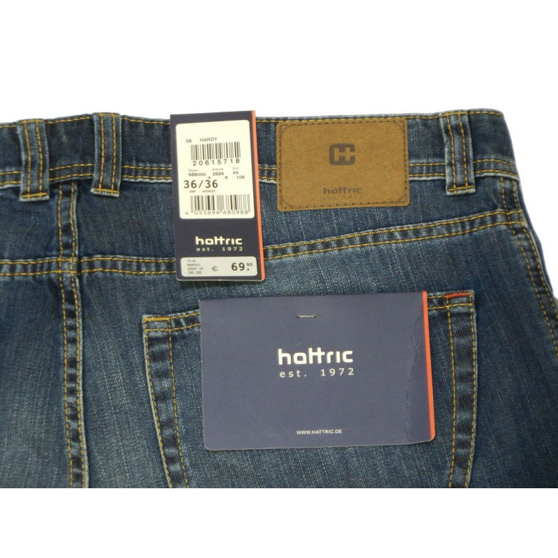 X8000-27 Hattric 5poket jean 5pockets and jeans menswear - borghese.gr