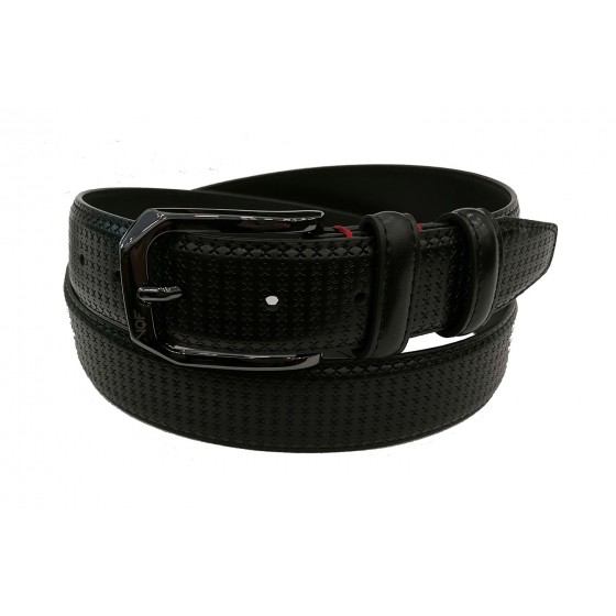 Leather belt 3,5 cm  Belts menswear - borghese.gr